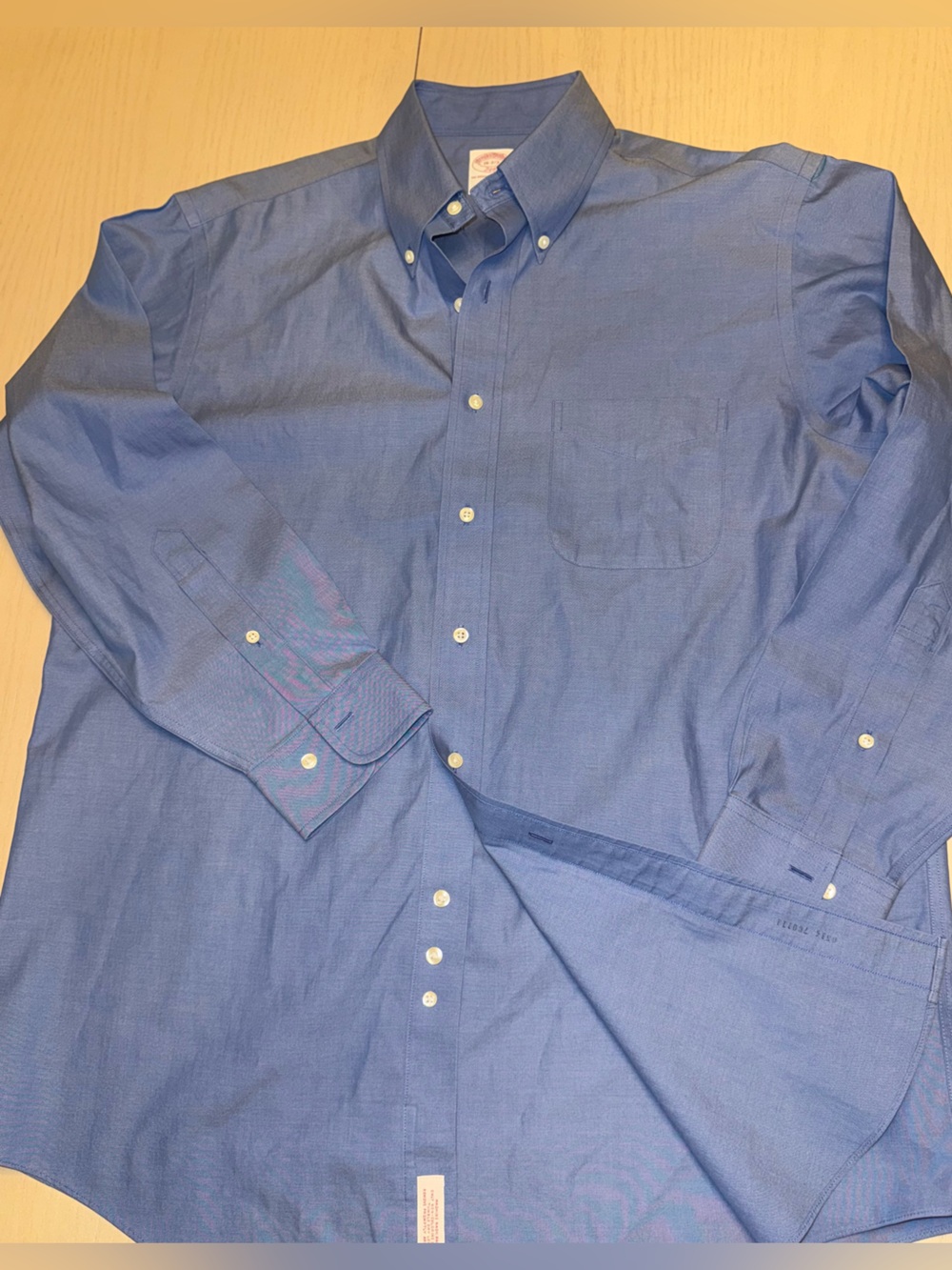 Brooks Brothers 346 16 2/3 Brothers Men's Blue Button-Down Dress Shirt
